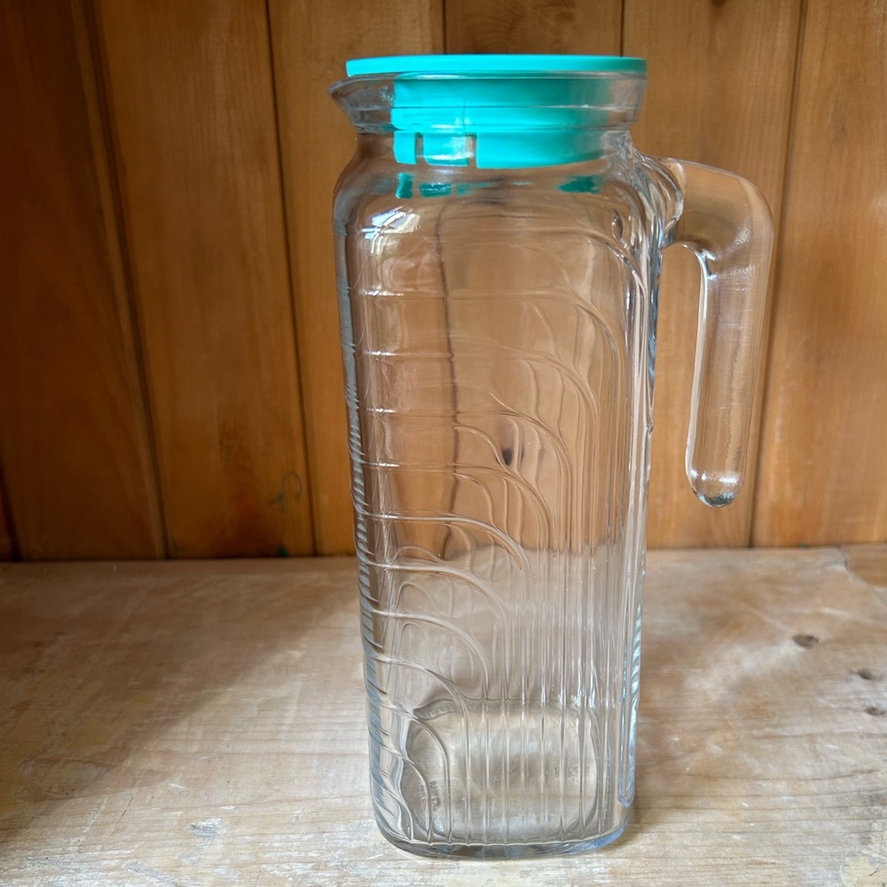 Vintage Glass Pitcher - Italy